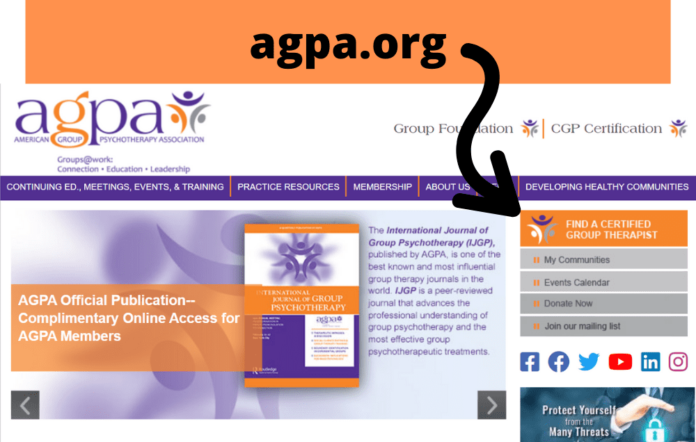 Find Group Therapy Near You on the AGPA Website